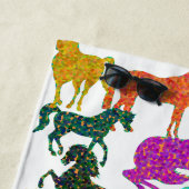 虹の馬 – "馬に関するDotty!" ビーチタオル (インサイチュ)