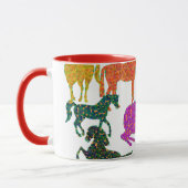 虹の馬 – "馬に関するDotty!" マグカップ (左)