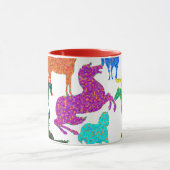 虹の馬 – "馬に関するDotty!" マグカップ (中央)