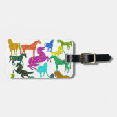 虹の馬 – "馬に関するDotty!" ラゲッジタグ (正面横)