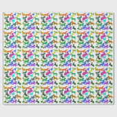 虹の馬 – "馬に関するDotty!" ラッピングペーパー (フラット)