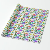 虹の馬 – "馬に関するDotty!" ラッピングペーパー (アンロールド)