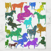 虹の馬 – "馬に関するDotty!" ワインラベル (シングルラベル)