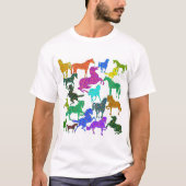 虹の馬 – "馬に関するDotty!" Tシャツ (正面)