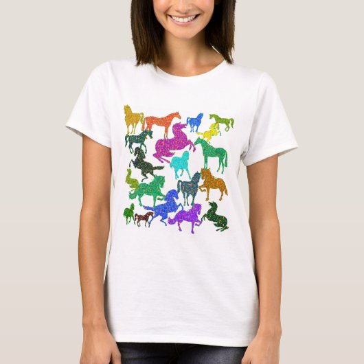虹の馬 – "馬に関するDotty!" Tシャツ (正面)