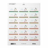 虹の高い花の宛名ラベル ラベル (フルシート)