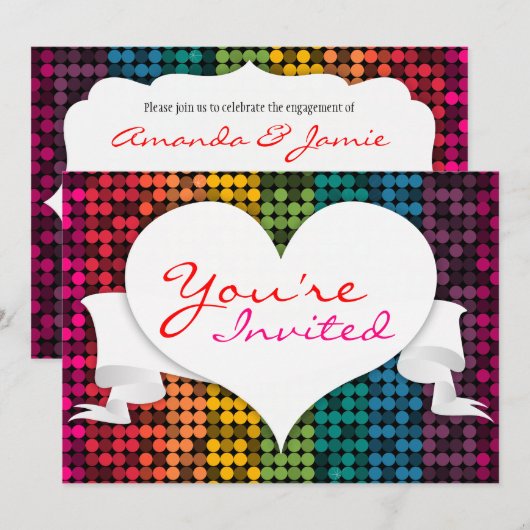 虹の魅力の招待状 招待状 (正面/裏面)