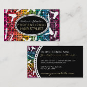 虹の魅力的なヘアーサロンのカスタムな名刺 名刺 (正面/裏面)