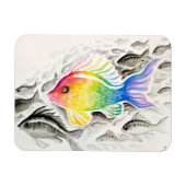 虹の魚ジグソーパズル マグネット (横)
