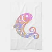 虹の魚 キッチンタオル (縦)