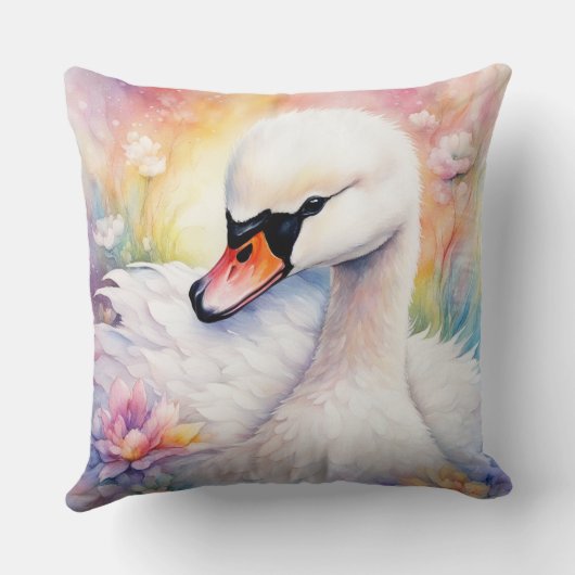 虹の鳥 スワン3 クッション (裏面)