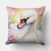 虹の鳥 スワン3 クッション (正面)