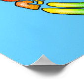 虹の鳩の平和 ポスター (角)