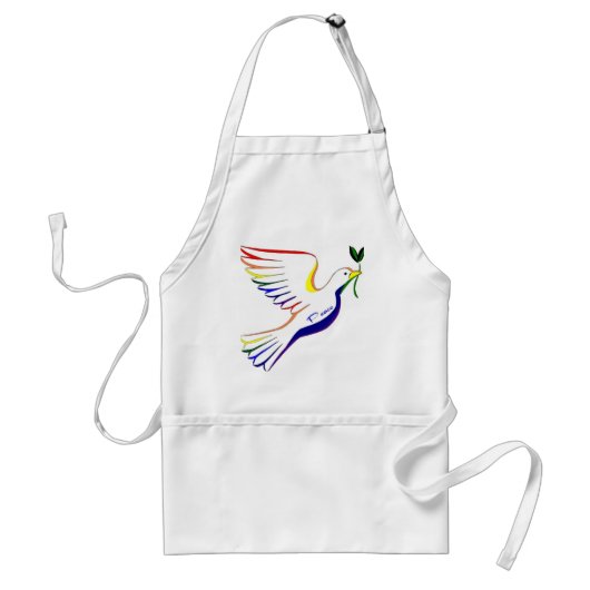 虹の鳩 スタンダードエプロン (正面)