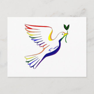 虹の鳩 ポストカード