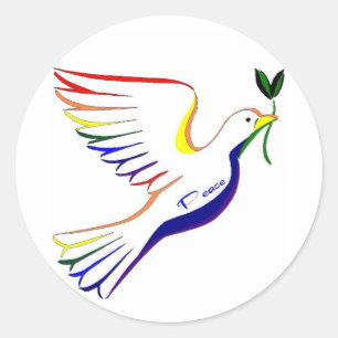 虹の鳩 ラウンドシール