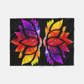 虹の黙想毛布(TM)のコレクション フリースブランケット (正面(横))