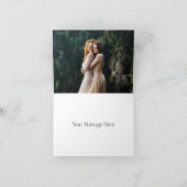 虹の鼓動 |ゲイプライドのハート写真 カード (内部)