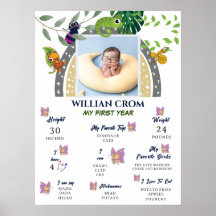 虹の1年記念ポスターの上のジャングル