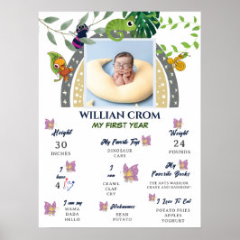 虹の1年記念ポスターの上のジャングル ポスター