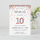 虹の10歳誕生日パーティー、10歳の誕生日 招待状 (スタンド正面)