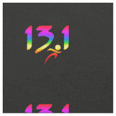 虹の13.1の半マラソン ファブリック (クローズアップ)