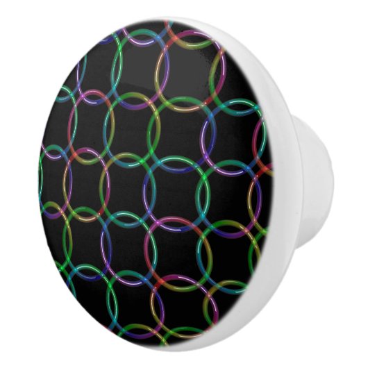 虹の3Dインターロックリング+アイディア セラミックノブ (右)