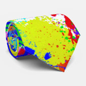 虹の（ばちゃばちゃ）跳ねる ネクタイ (ロール)
