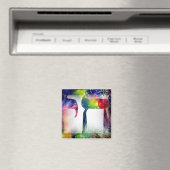 虹の「チャイ」ヘブライ語の生活 マグネット (インサイチュ (食洗機))