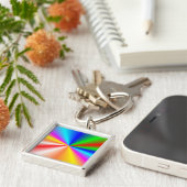 虹の"日が差すこと"の背景 キーホルダー (側面)