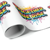 虹の「Together We Rise」デザイン ラッピングペーパー (ロールコーナー)