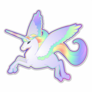虹のAlicornのビニールのステッカー シール