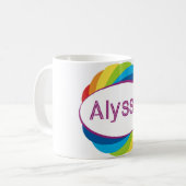 虹のAlyssa コーヒーマグカップ (正面左)