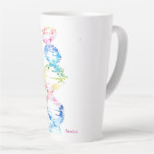 虹のDNA カフェラテマグ (右アングル)