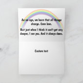 虹のLGBTオリジナルカード カード (内部)