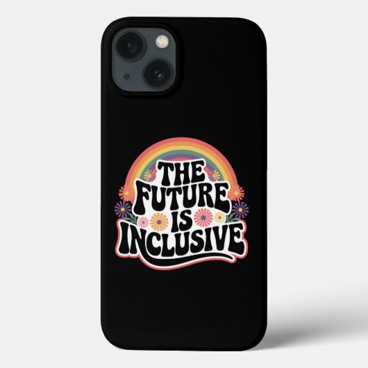 虹のLGBTQフラッグ ゲイ 向け 包括的な未来 Case-Mate iPhoneケース (裏面)