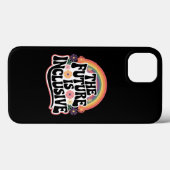 虹のLGBTQフラッグ ゲイ 向け 包括的な未来 Case-Mate iPhoneケース (裏面 (横))