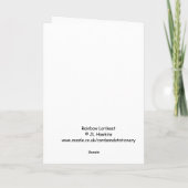 虹のLorikeetの空白のなバースデー・カード カード (裏面)