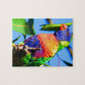 虹のlorikeet ジグソーパズル (横)
