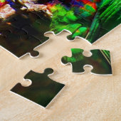 虹のlorikeet ジグソーパズル (側面)