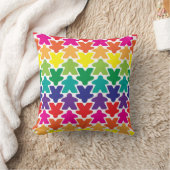 虹のMeepleの装飾用クッション クッション (ブランケット)