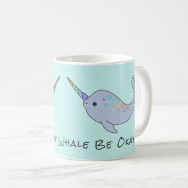 虹のNarwhalのマグ コーヒーマグカップ