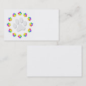 虹のPawprintsの名刺 名刺 (正面/裏面)