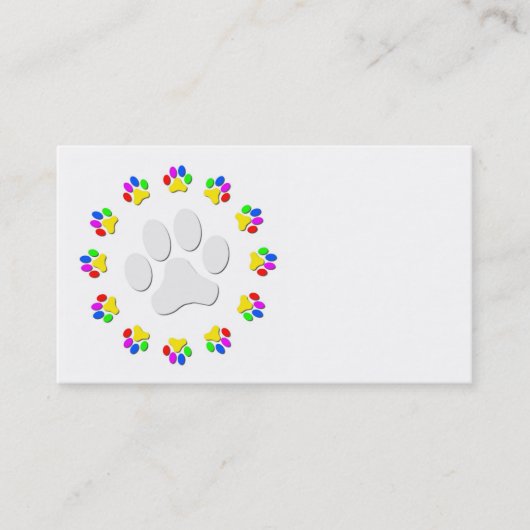 虹のPawprintsの名刺 名刺 (正面)