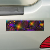 虹のPsychedのフラクタル バンパーステッカー (車上)