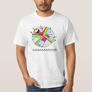 虹のTシャツによって爆発 Tシャツ