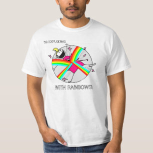 虹のTシャツによって爆発 Tシャツ
