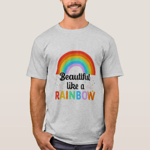 虹のTシャツのように美しい Tシャツ