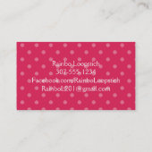 虹はかぎ針編みホックヤーンのひもを着色します 名刺 (裏面)