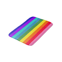 虹はっきりしたのストライプバスマット バスマット